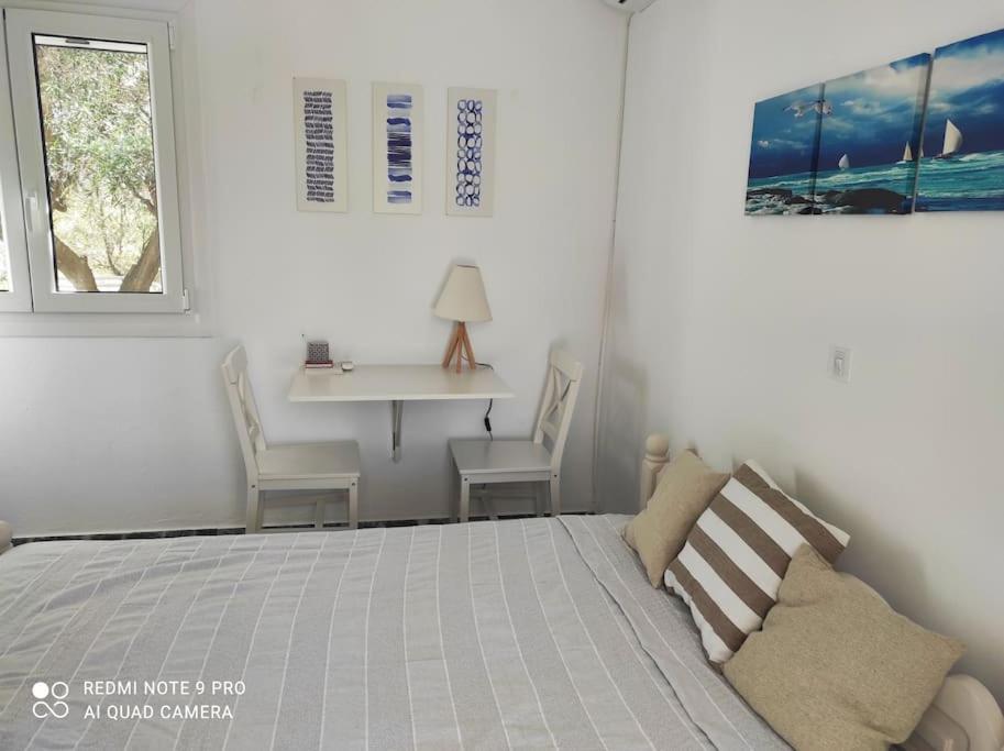 White Villa In Olive Trees And Seaview To Panagia Almiropótamosz Kültér fotó