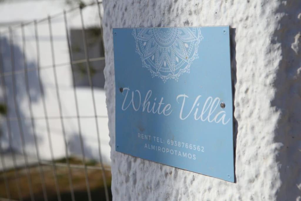 White Villa In Olive Trees And Seaview To Panagia Almiropótamosz Kültér fotó